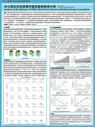 办公街区形态因素对建筑能耗影响分析