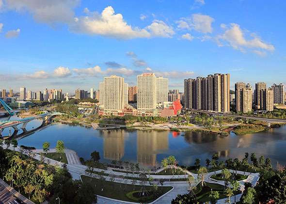 2018年5月6日，蕉门河中心区（南沙区国家档案馆提供—周智群摄）